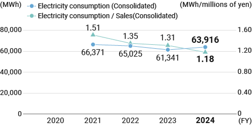 Electricity consumption (Consolidated)