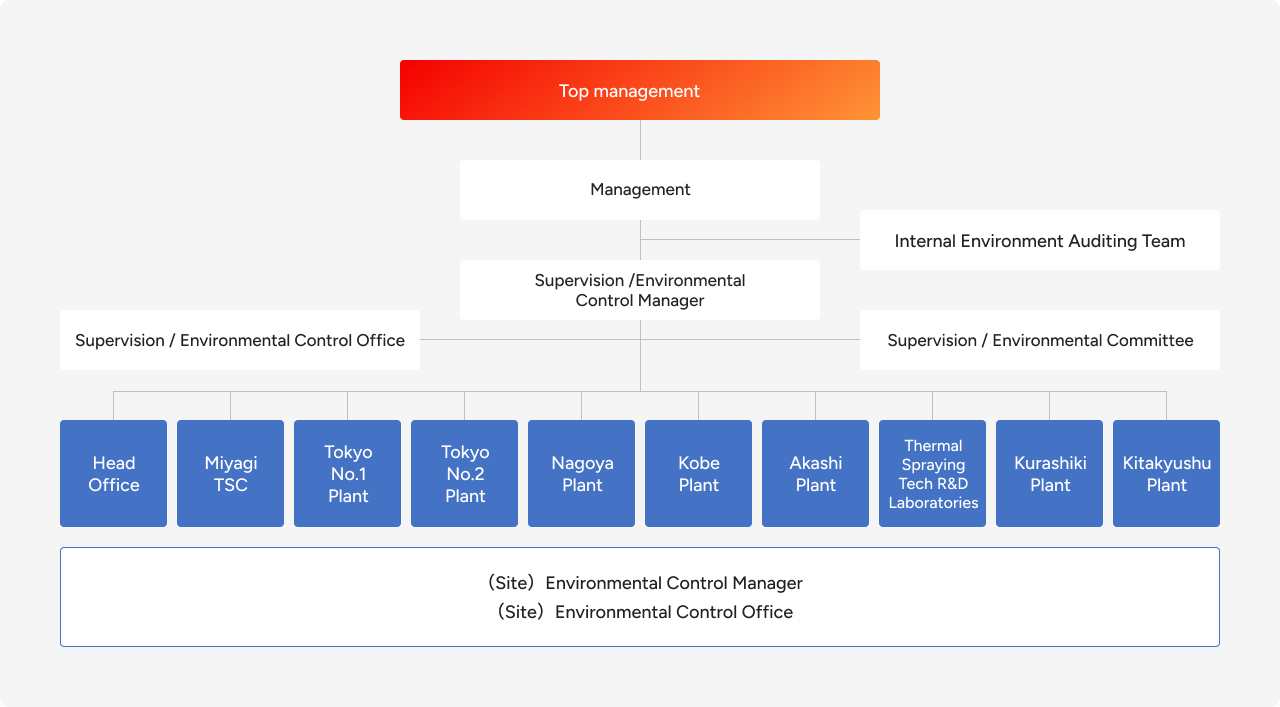 Environmental management organization structure