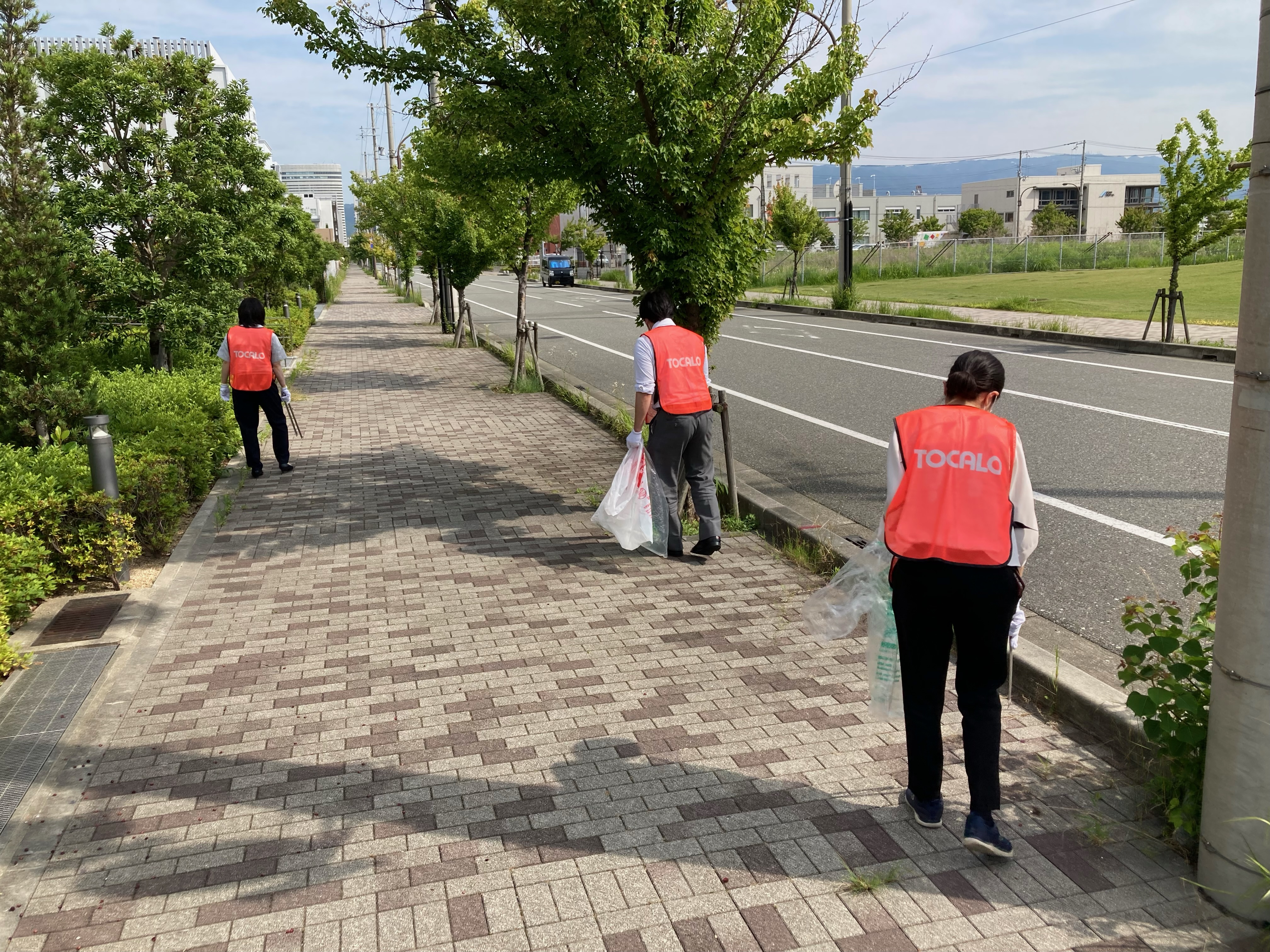 Cleanup activities near the Head Office