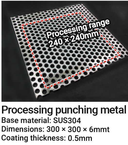 Example of laser cladding application