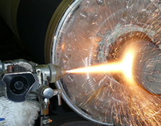 Wire flame spraying process